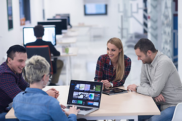 Image showing startup business team on meeting at modern office