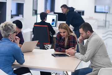 Image showing startup business team on meeting at modern office