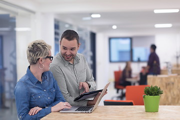 Image showing startup business team on meeting at modern office