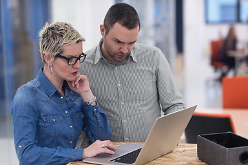 Image showing startup business team on meeting at modern office