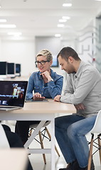 Image showing startup business team on meeting at modern office