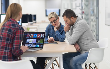 Image showing startup business team on meeting at modern office