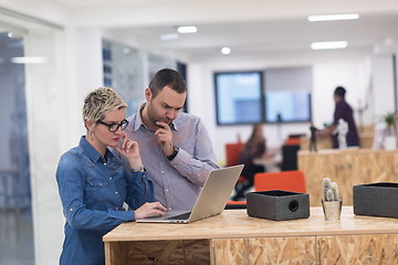 Image showing startup business team on meeting at modern office