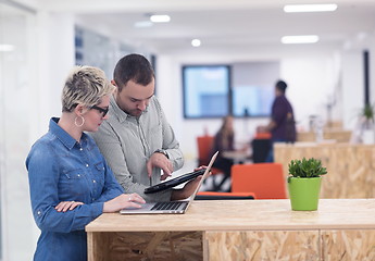 Image showing startup business team on meeting at modern office