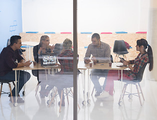 Image showing startup business team on meeting at modern office