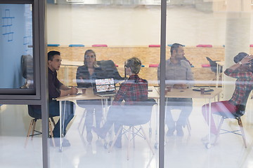 Image showing startup business team on meeting at modern office