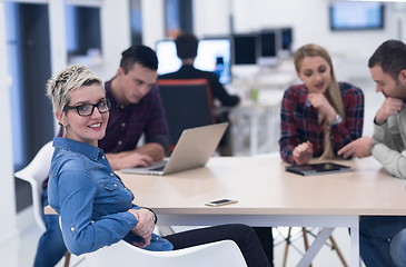 Image showing startup business team on meeting at modern office