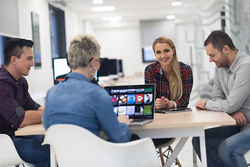 Image showing startup business team on meeting at modern office