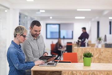 Image showing startup business team on meeting at modern office