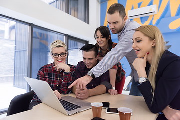 Image showing startup business team on meeting at modern office