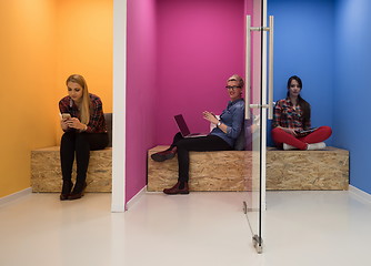 Image showing group of business people in creative working  space