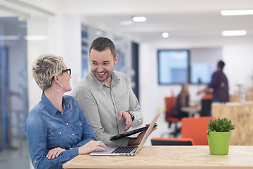 Image showing startup business team on meeting at modern office