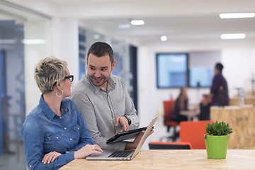 Image showing startup business team on meeting at modern office