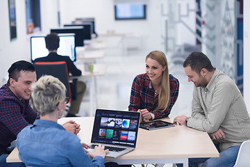 Image showing startup business team on meeting at modern office