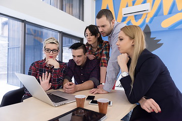 Image showing startup business team on meeting at modern office