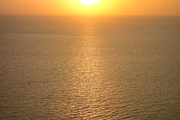 Image showing ocean sunset