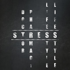 Image showing Health concept: Stress in Crossword Puzzle