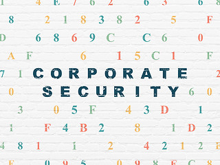 Image showing Security concept: Corporate Security on wall background