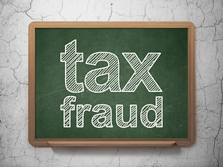Image showing Law concept: Tax Fraud on chalkboard background