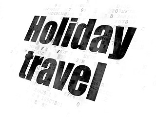 Image showing Tourism concept: Holiday Travel on Digital background