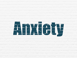 Image showing Medicine concept: Anxiety on wall background