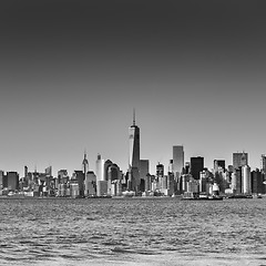 Image showing New York City Manhattan downtown skyline