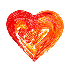 Image showing heart painted 