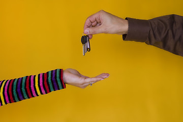 Image showing Giving Keys 1