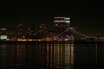 Image showing San Diego Skyline Night