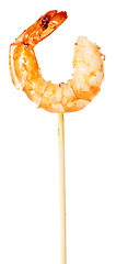Image showing grilled shrimp on stick