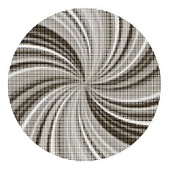 Image showing Dots on White Background. Circle Halftone Texture.