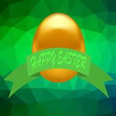 Image showing Gold Easter Egg