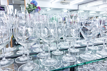 Image showing new wine glasses