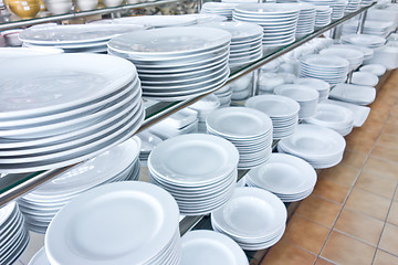 Image showing new white plates