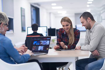 Image showing startup business team on meeting at modern office