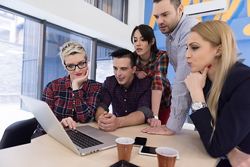 Image showing startup business team on meeting at modern office