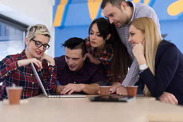 Image showing startup business team on meeting at modern office