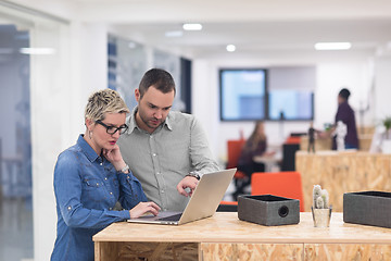 Image showing startup business team on meeting at modern office