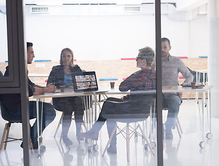 Image showing startup business team on meeting at modern office