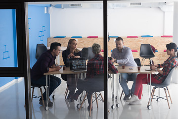 Image showing startup business team on meeting at modern office