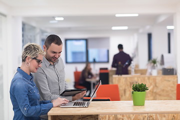 Image showing startup business team on meeting at modern office