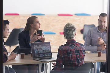 Image showing startup business team on meeting at modern office