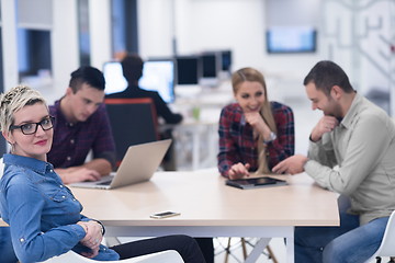 Image showing startup business team on meeting at modern office