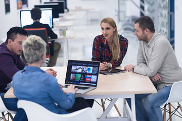 Image showing startup business team on meeting at modern office