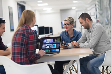 Image showing startup business team on meeting at modern office