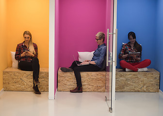 Image showing group of business people in creative working  space