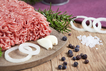 Image showing raw minced meat