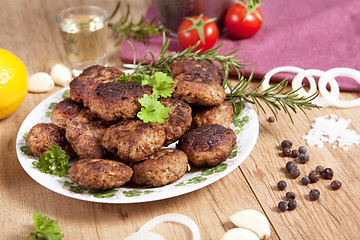 Image showing homemade meatballs