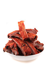 Image showing smoked pig ribs 