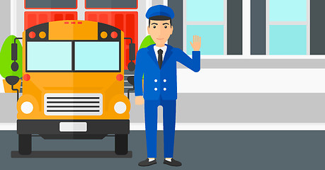 Image showing School bus driver.